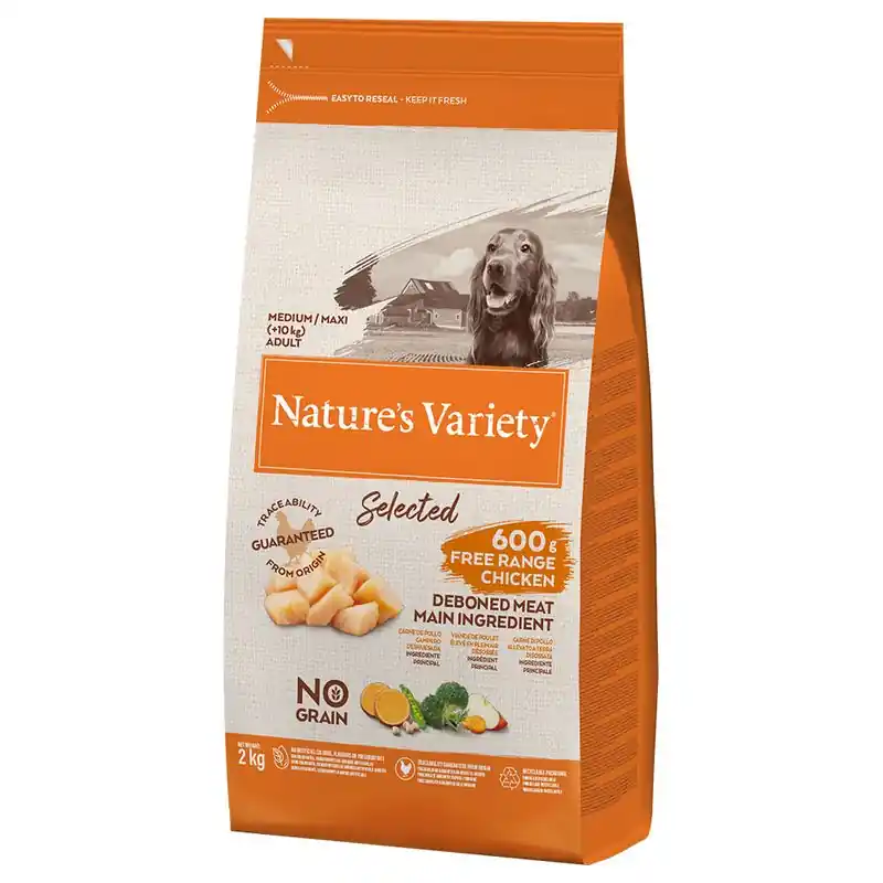 Olcsóbb Nature‘s Variety No Grain Medium/Maxi Adult szabad tartású csirke