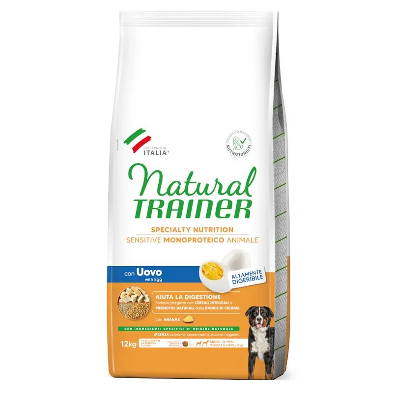Vásárlói kedvenc Natural Trainer Sensitive Adult Medium & Maxi tojás