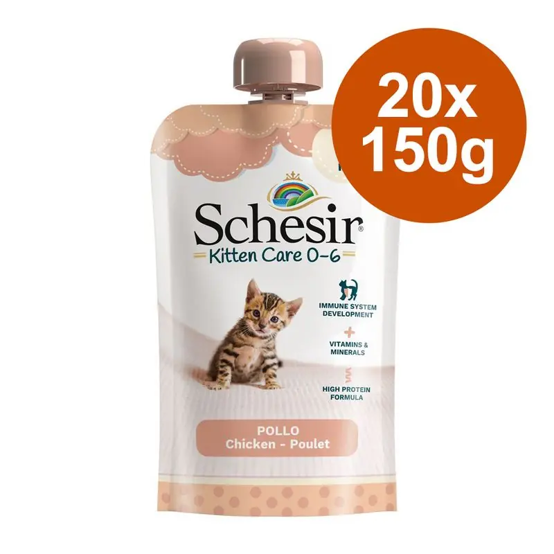 Legnépszerűbb Schesir Kitten in Cream gazdaságos csomag 20 x 150 g
