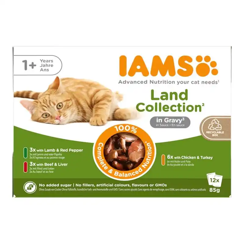 IAMS Advanced Nutrition Adult Land Mix szószban Nézd meg most