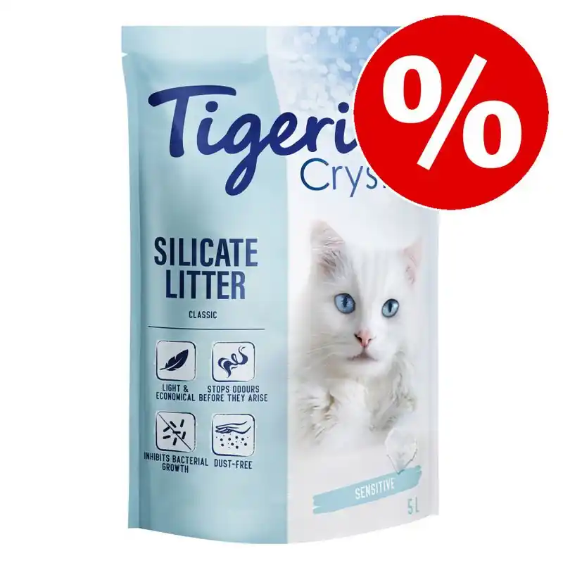 6 x 5 l Tigerino Crystals macskaalom gazdaságos csomag Népszerű