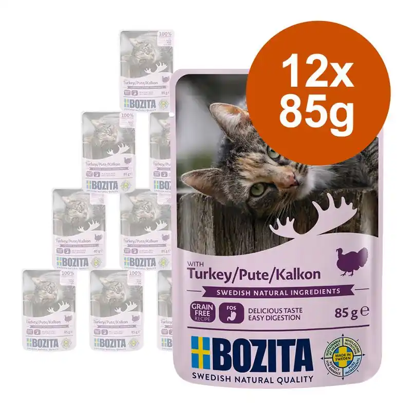 Olcsó Bozita falatok szószban, tasakos 12 x 85 g