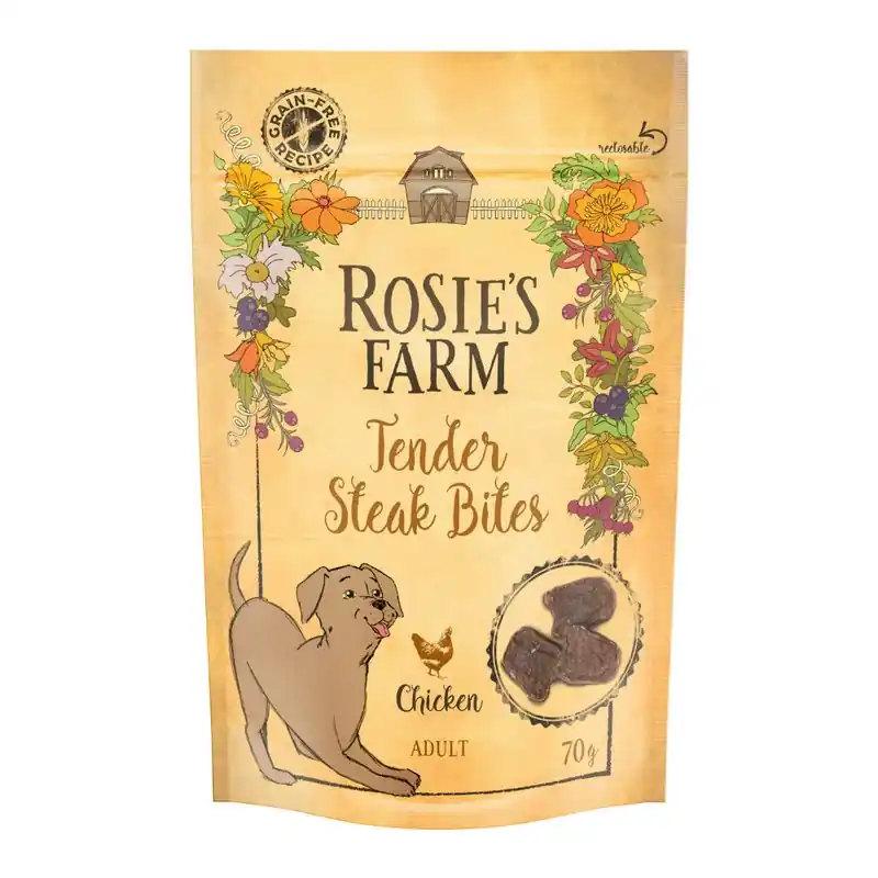 Rosie‘s Farm Snacks "Tender Steak Bites" csirke Végkiárusítás