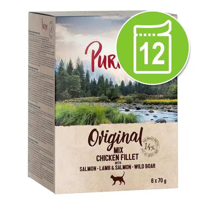 Purizon Adult 12 x 70 g - gabonamentes Árengedmény