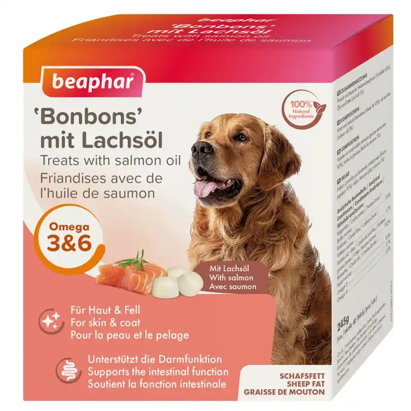 Olcsó beaphar lazacolaj-bonbonok