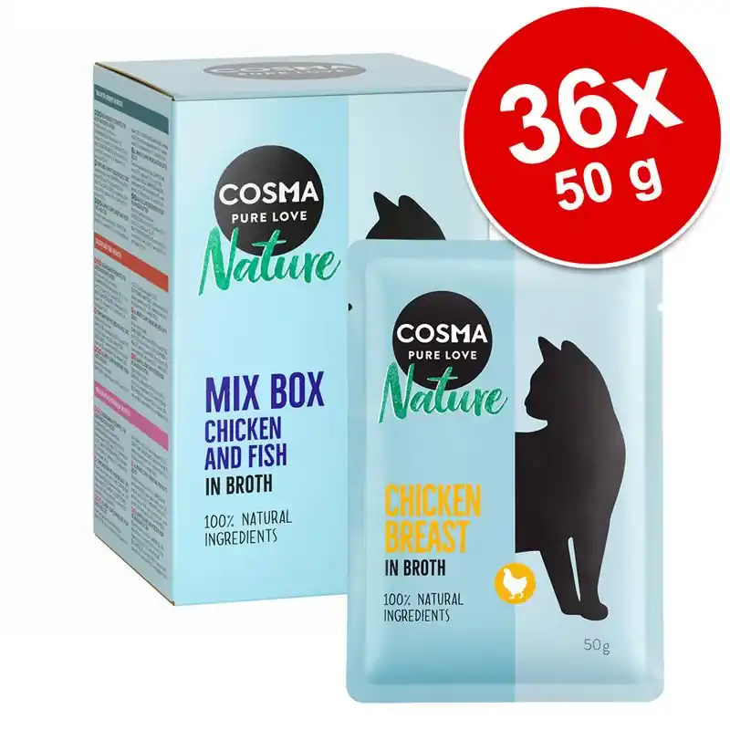 Azonnal elérhető Cosma Nature tasakos gazdaságos csomag (36 x 50 g)
