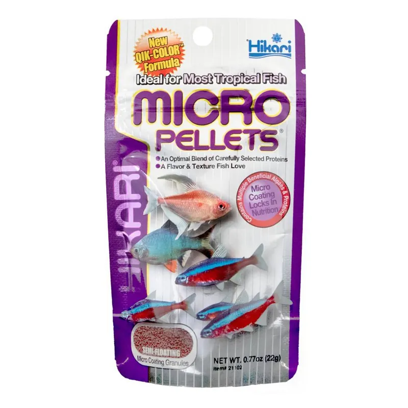 Biztonságos fizetés Hikari Micro Pellets - 22 g - haltáp