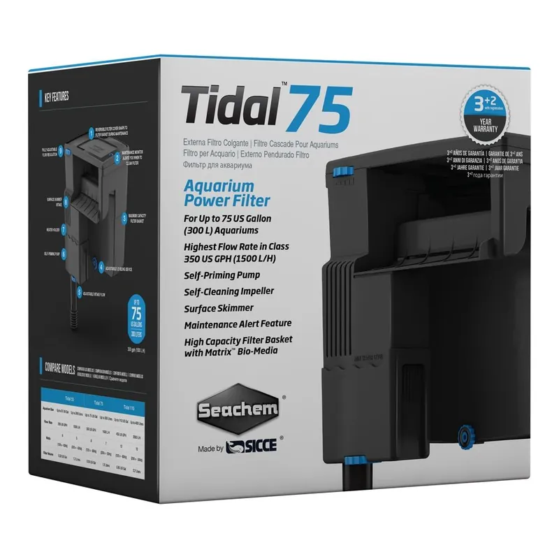 Rendeld meg most Seachem Tidal 75 - akasztós szűrő