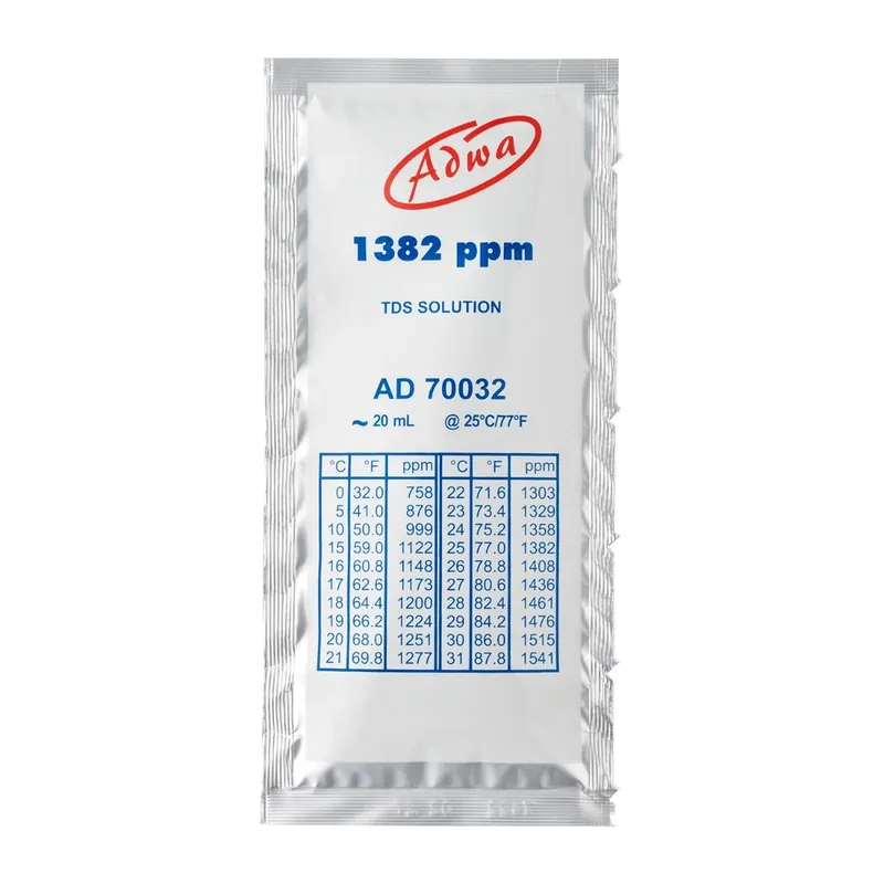 Adwa Kalibráló folyadék TDS mérőhöz 1382 ppm - 20 ml Szuper akció