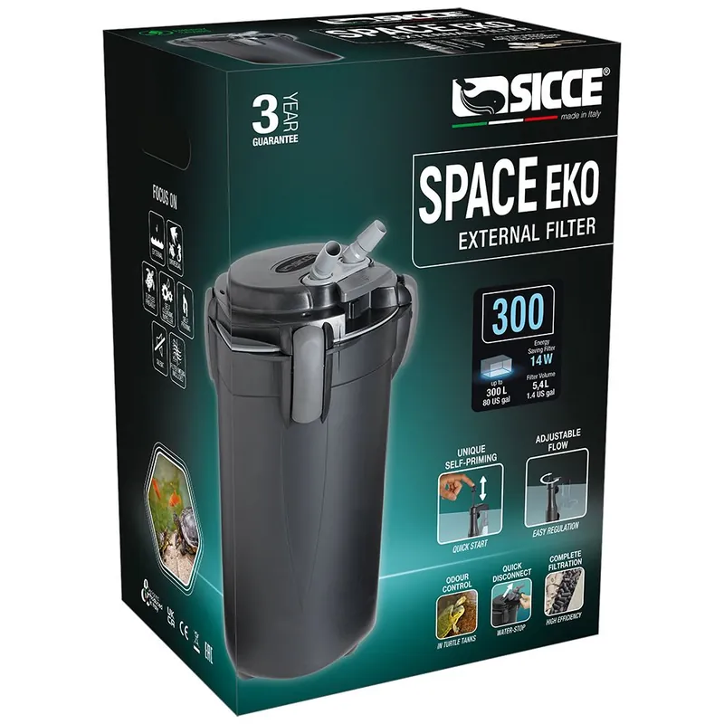 Vedd meg online Sicce Space Eko+ 300 - külső szűrő