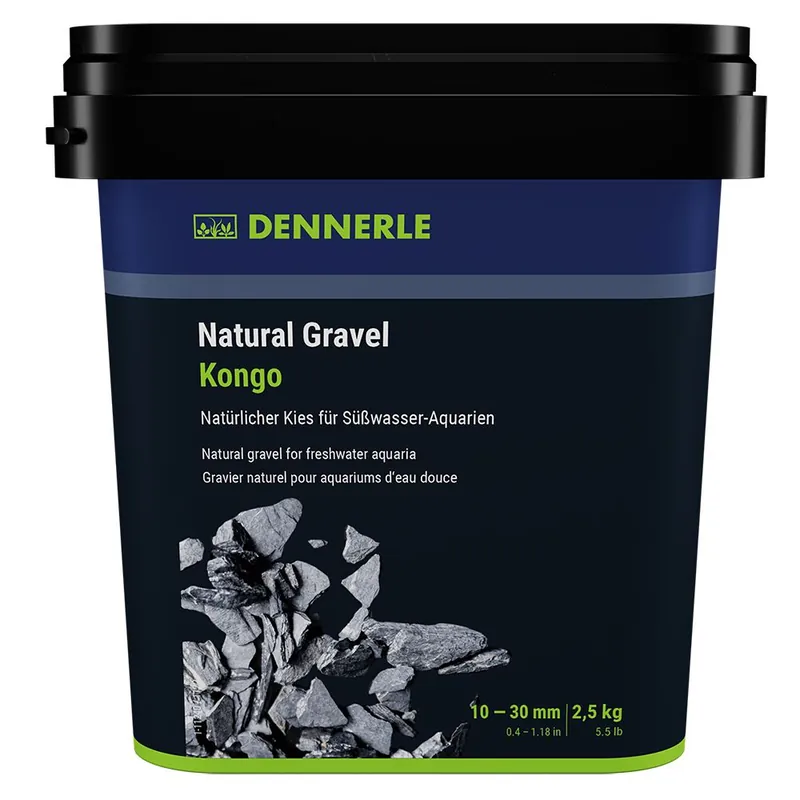 Akciós ár Dennerle Natural Gravel Kongo 10-30 mm - 2.5 kg