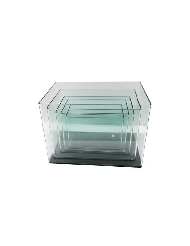 Prémium Hajlított sarkú szögletes akvárium 60x30x36cm / 65 liter