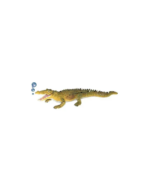 KROKODIL buborékoló akvárium dekoráció - KE-1168 (48x16x10cm) Olcsóbb