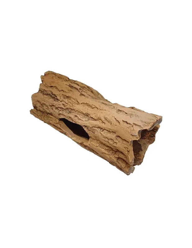 Lyukas fatörzs kerámia dekoráció akváriumba, terráriumba (20x9cm) Legjobb ár