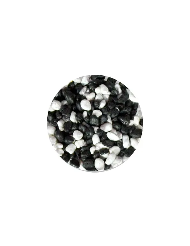 Ajánlat Színes akváriumi aljzatkavics FEKETE-FEHÉR 750g - 1-2mm