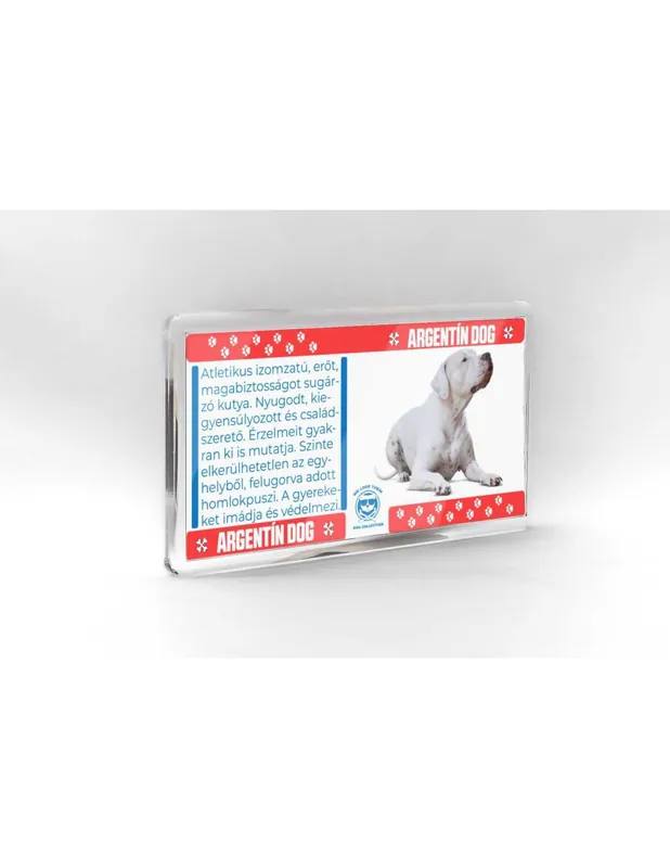 Kutyás hűtőmágnes 11*6cm - ARGENTIN DOG Újdonság