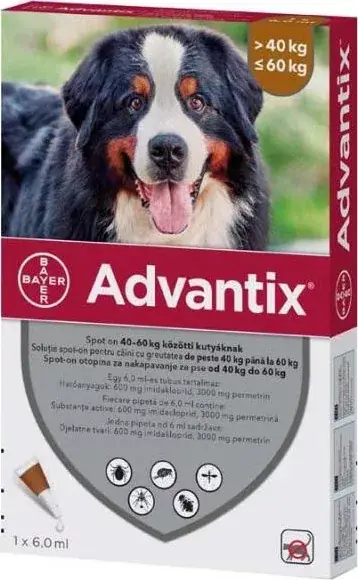Biztonságos vásárlás Advantix Spot On 40-60 kg 1 db
