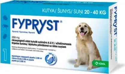 Olcsóbb Fypryst spot -on kutyáknak 20-40 kg 1 db