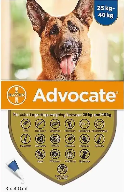 Advocate spot-on kutya 25-40 kg 3 db Gyors kiszállítás