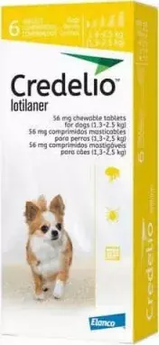 Szuper ajánlat Credelio rágótabletta kutya 1,3-2,5 kg 3 db