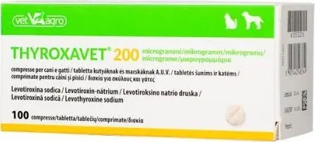 Thyroxavet 200 µg tabletta 100 db Expressz szállítás