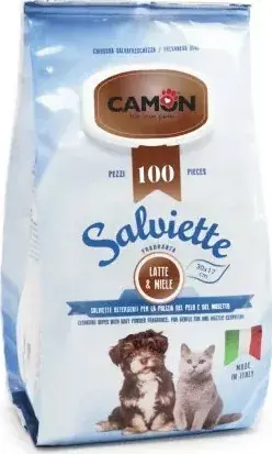 Prémium Camon Latte & Miele törlőkendő 30 x 17 cm 100 db