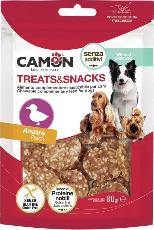 Camon snack ízletes kacsás rizses érmék 80 g Árcsökkenés