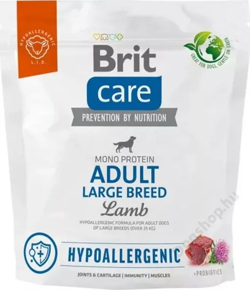 Expressz kézbesítés Brit Care Dog Hypoallergenic Lamb Adult Large Breed 1 kg