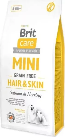 Brit Care Mini Grain Free Hair&Skin Salmon & Herring 7 kg Biztonságos fizetés