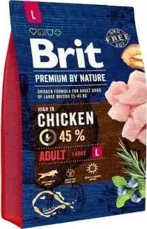Alacsony ár Brit Premium by Nature Large Adult 3 kg