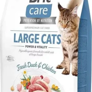 Brit Care Cat Grain Free LARGE CATS Duck and Chicken 2 kg Expressz szállítás