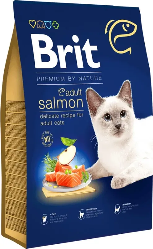 Brit Premium Cat Adult salmon 8 kg Biztonságos vásárlás