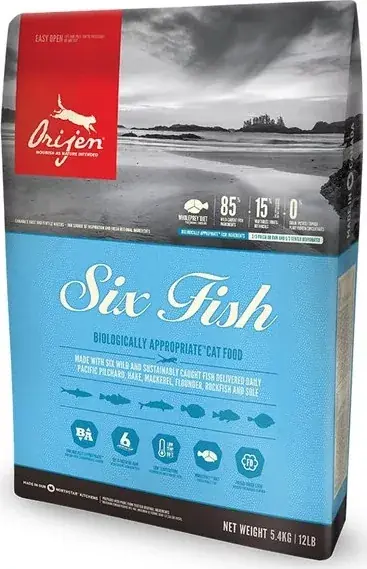 Expressz kézbesítés Orijen 6 Fish Cat 1,8 kg