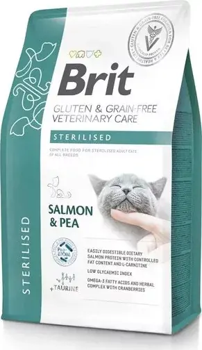 Vásárlói kedvenc Brit GF Veterinary Care Cat Sterilised 2 kg