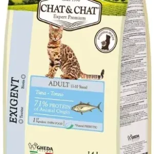 Gheda Chat&Chat Adult Exigent - Tuna 14 kg Prémium