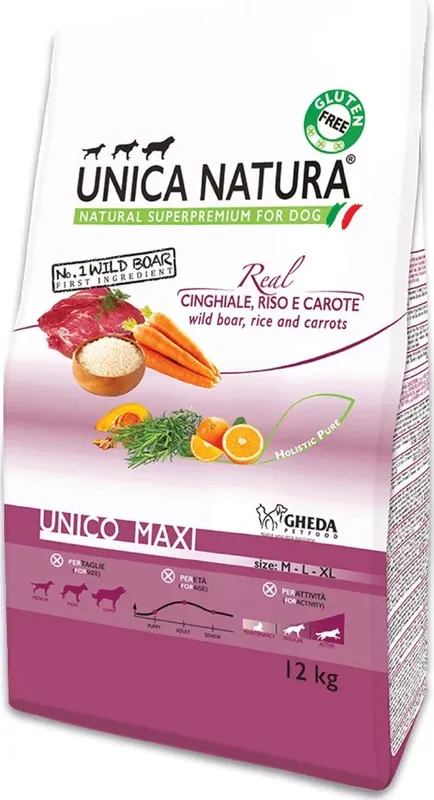 Gheda Unica Natura Unico Maxi - Wild Boar 12 kg Vedd meg online
