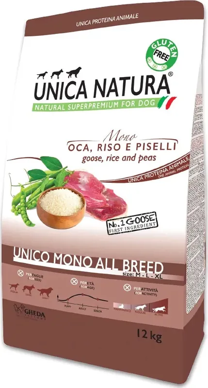 Gheda Unica Natura Unico Mono - Goose 12 kg Biztonságos fizetés