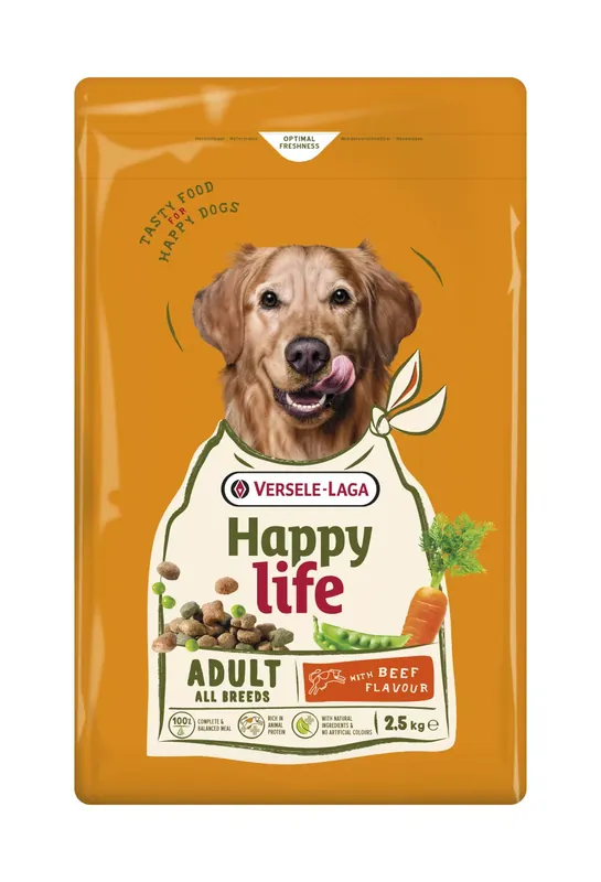 Különleges ajánlat Versele Laga Happy Life Adult Beef 2,5 kg