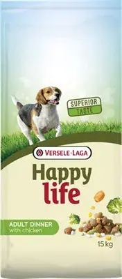 Alacsony ár Versele Laga Happy Life Adult Chicken Dinner 15 kg