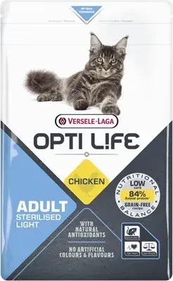 Versele Laga Opti Life Cat Sterilised/Light 2,5 kg Biztonságos fizetés