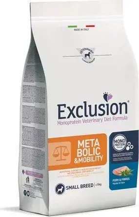 Outlet Exclusion Metabolic + Mobility Pork & Fibres Medium & Large Breed kutya gyógytáp 12 kg