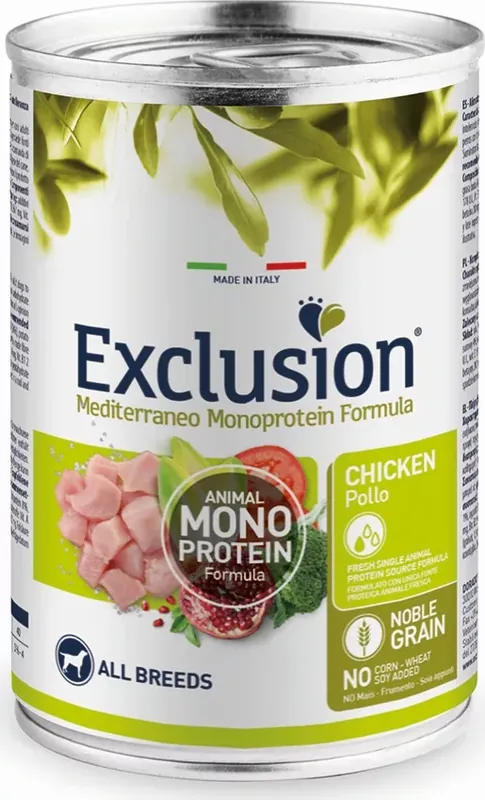 Prémium Exclusion Adult Chicken Canned kutya nedvestáp 400 g