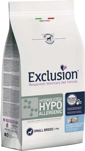 Exclusion Hydrolyzed Hypoallergenic Fish & Corn Starch Medium & Large Breed kutya gyógytáp 2 kg Kedvezményes ár