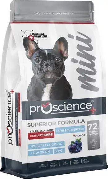 Biztonságos fizetés ProScience Mini Sterilised Dog Lamb & Blueberry 2 kg