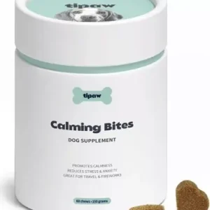 Tipaw Calming Bites - Nyugtató rágótabletta stresszes vagy hiperaktív kutyáknak - 60 db Biztonságos fizetés
