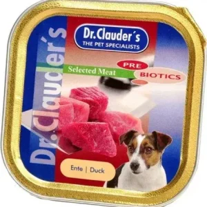 Vásárlói kedvenc Dr.Clauder‘s Dog Selected Meat Kacsás alutálka 100 g