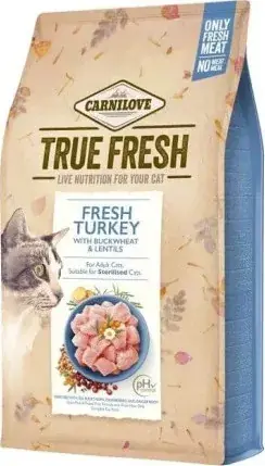 Carnilove True Fresh Cat Adult Turkey - pulyka 340 g Biztonságos fizetés