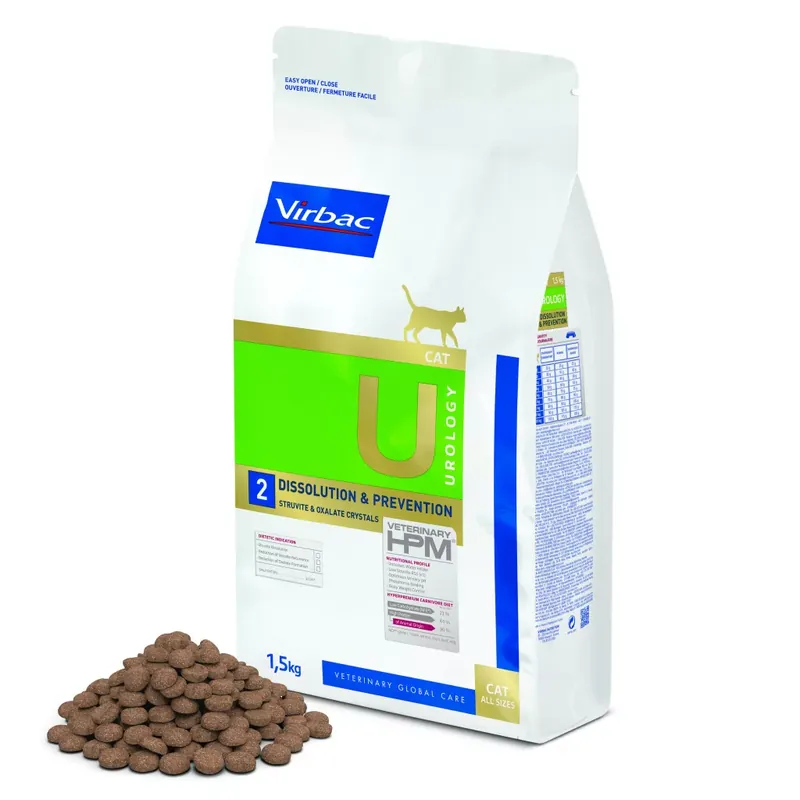 Árcsökkenés Virbac HPM DIET CAT Urology Dissolution & Prevention 1,5 kg