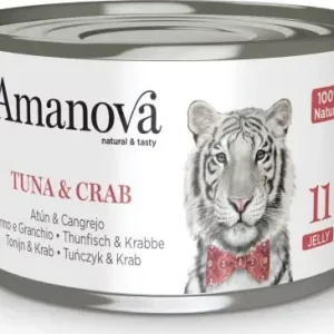 Vásárlói kedvenc AmaNova Cat P11 Canned Tuna & Crab Jelly 70 g