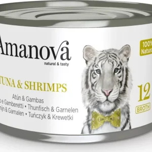 AmaNova Cat P12 Canned Tuna & Shrimps Broth 70 g Expressz kézbesítés